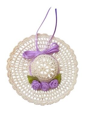 Vintage Fancy Bonnet For Antique French Or German Bisque Doll